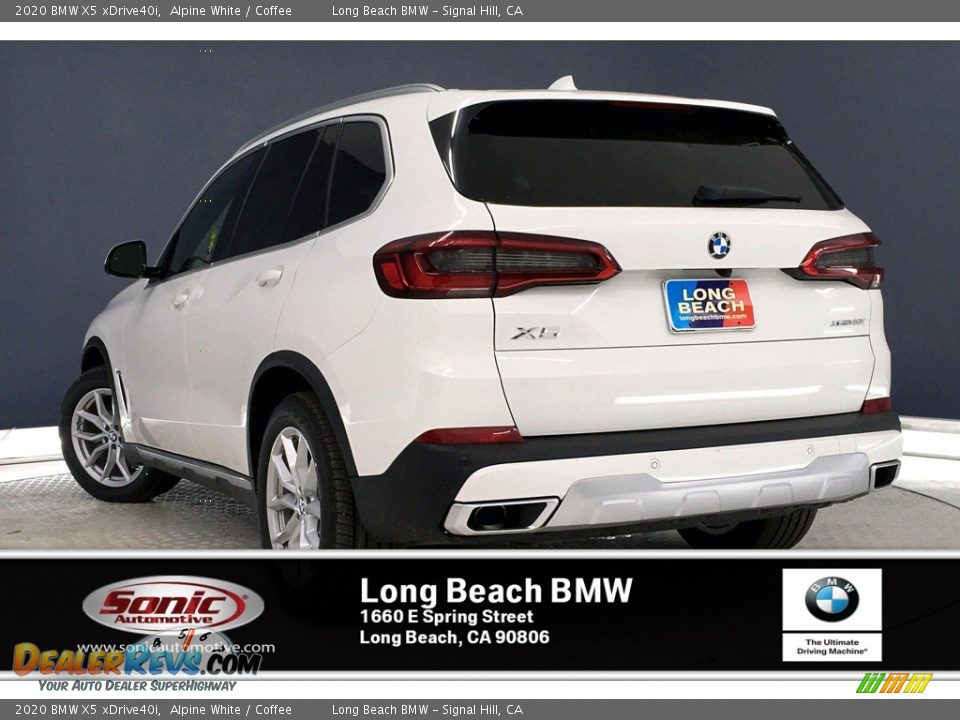 2020 BMW X5 xDrive40i Alpine White / Coffee Photo #2