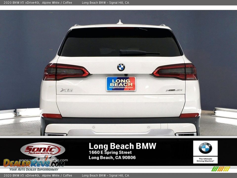 2020 BMW X5 xDrive40i Alpine White / Coffee Photo #3