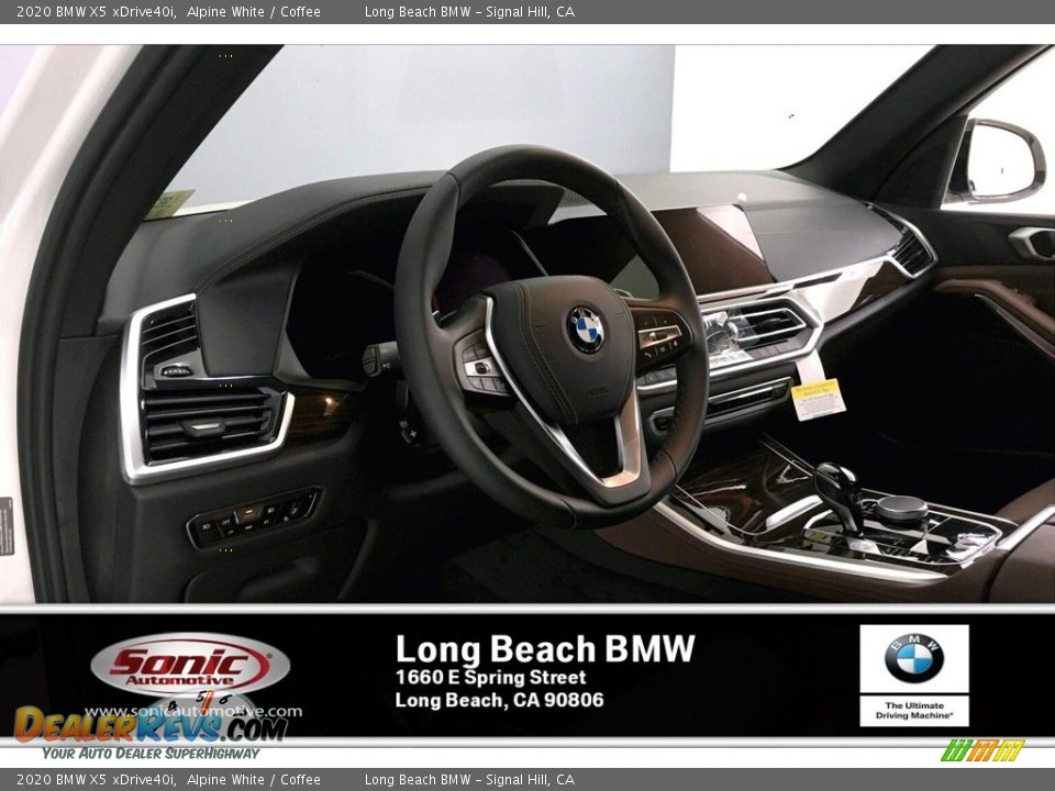 2020 BMW X5 xDrive40i Alpine White / Coffee Photo #4