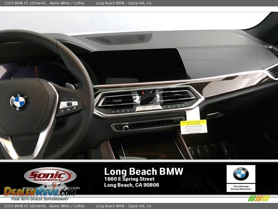 2020 BMW X5 xDrive40i Alpine White / Coffee Photo #5