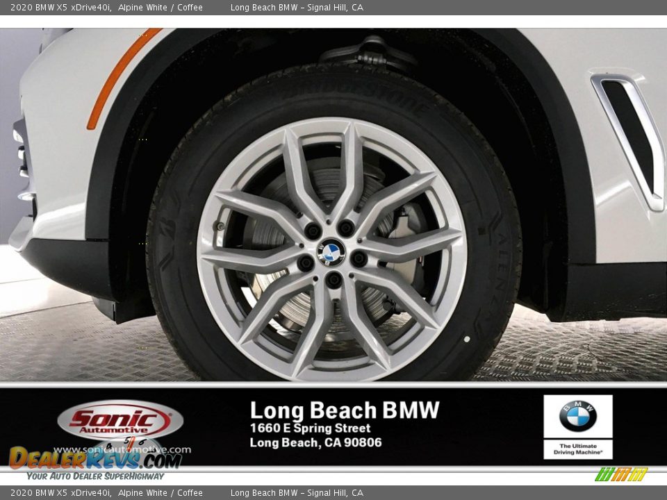 2020 BMW X5 xDrive40i Alpine White / Coffee Photo #9