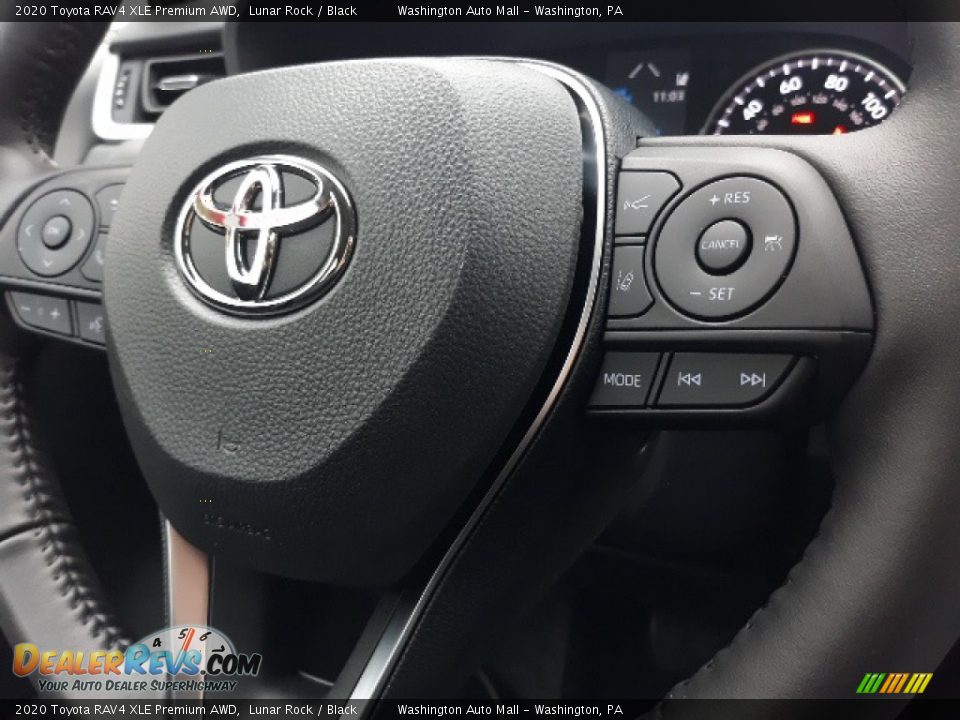 2020 Toyota RAV4 XLE Premium AWD Lunar Rock / Black Photo #6