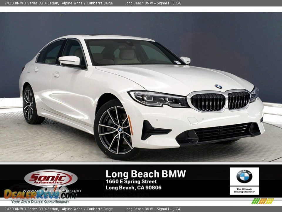 2020 BMW 3 Series 330i Sedan Alpine White / Canberra Beige Photo #1