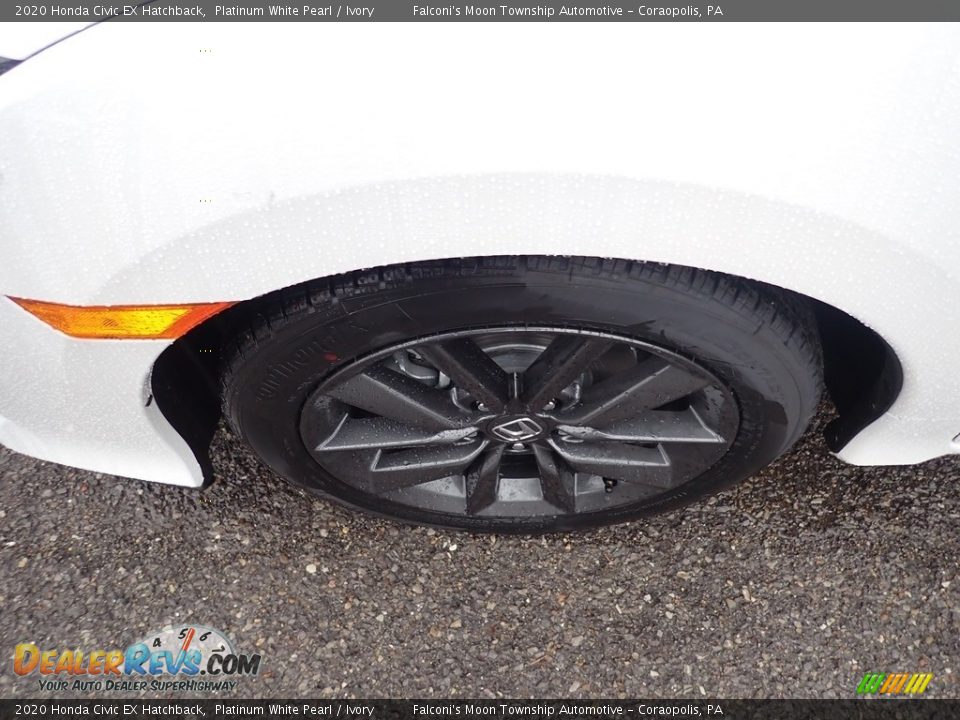 2020 Honda Civic EX Hatchback Platinum White Pearl / Ivory Photo #7