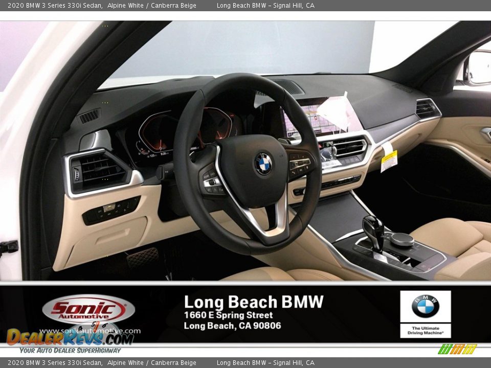 2020 BMW 3 Series 330i Sedan Alpine White / Canberra Beige Photo #4