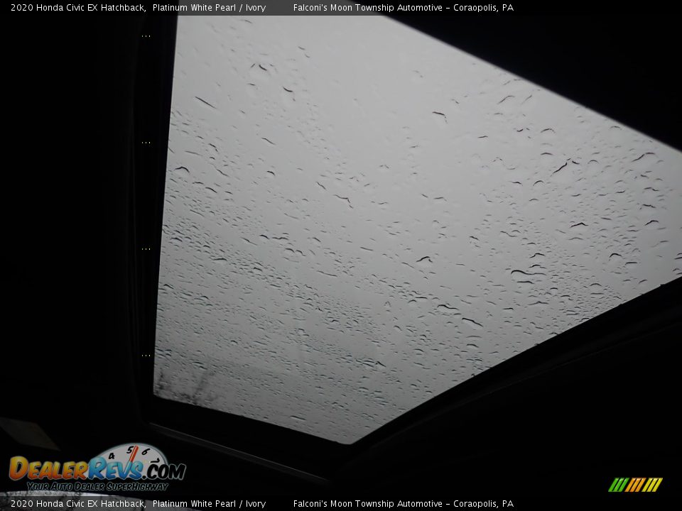 2020 Honda Civic EX Hatchback Platinum White Pearl / Ivory Photo #13