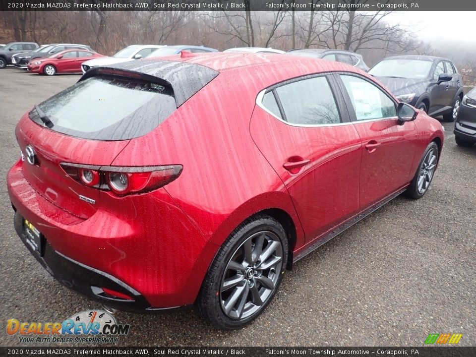 2020 Mazda MAZDA3 Preferred Hatchback AWD Soul Red Crystal Metallic / Black Photo #2