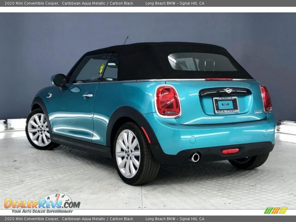 2020 Mini Convertible Cooper Caribbean Aqua Metallic / Carbon Black Photo #2