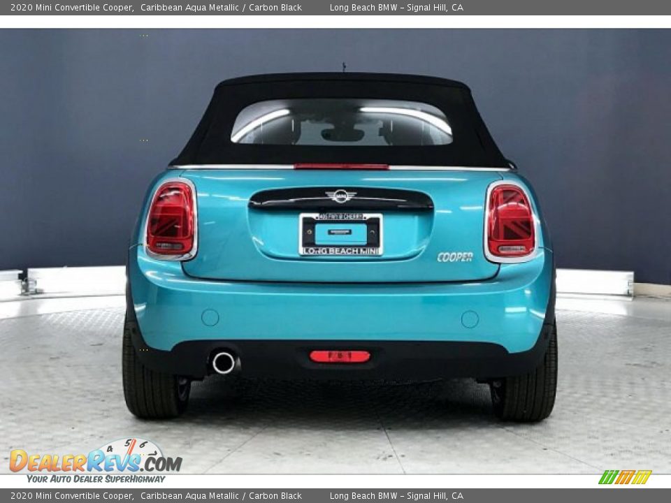 2020 Mini Convertible Cooper Caribbean Aqua Metallic / Carbon Black Photo #3