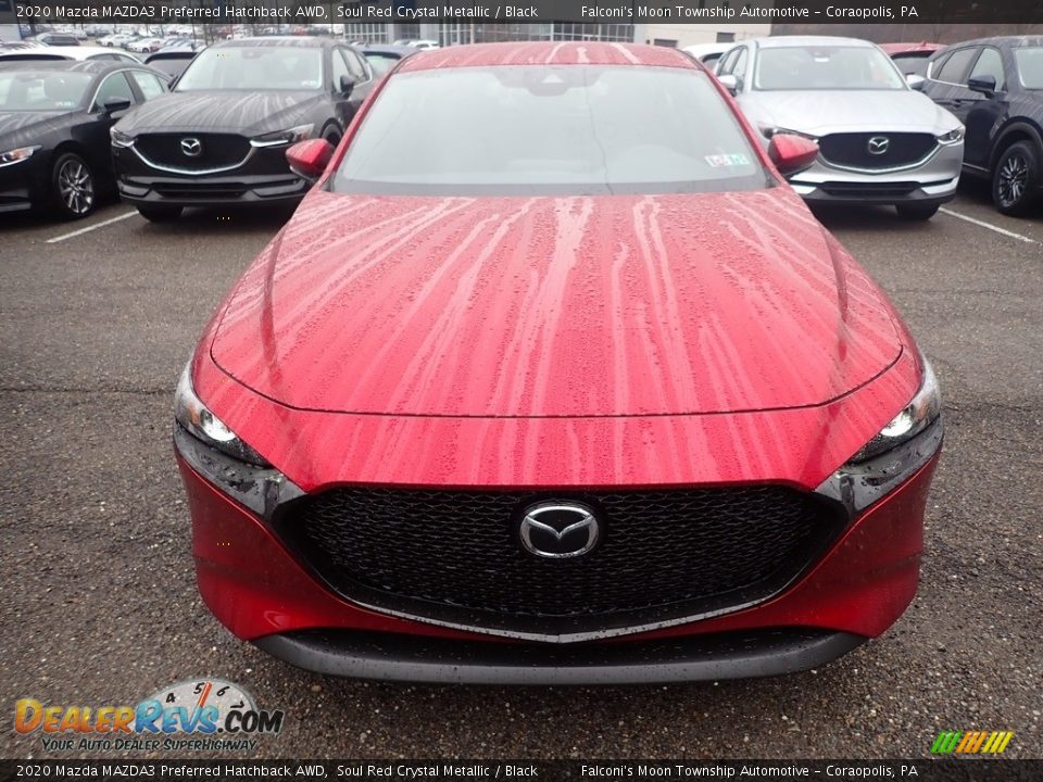 2020 Mazda MAZDA3 Preferred Hatchback AWD Soul Red Crystal Metallic / Black Photo #4