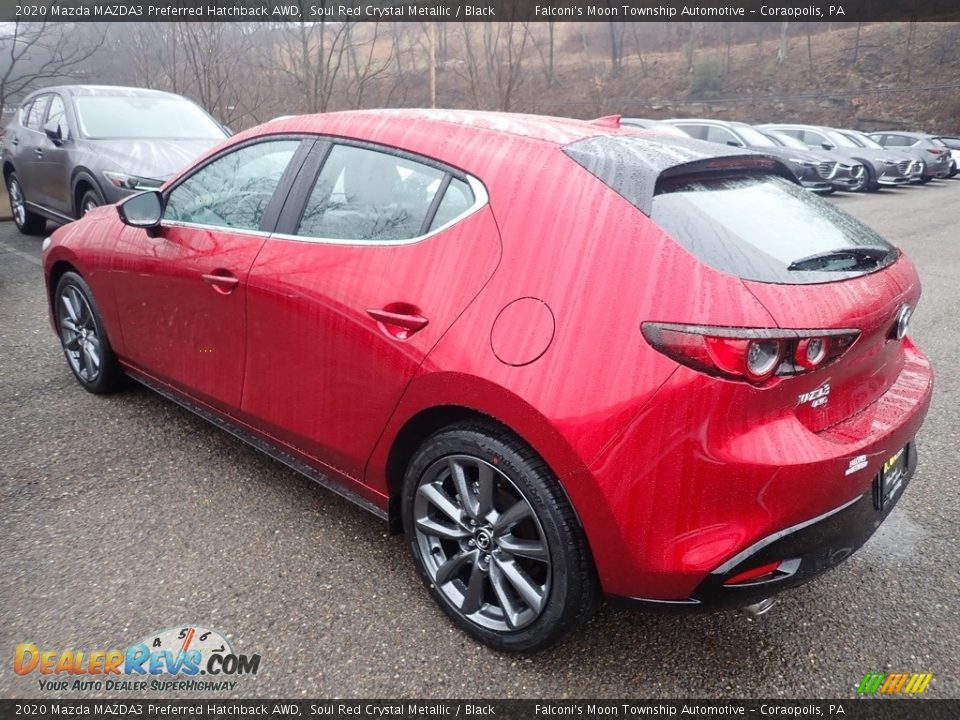 2020 Mazda MAZDA3 Preferred Hatchback AWD Soul Red Crystal Metallic / Black Photo #6