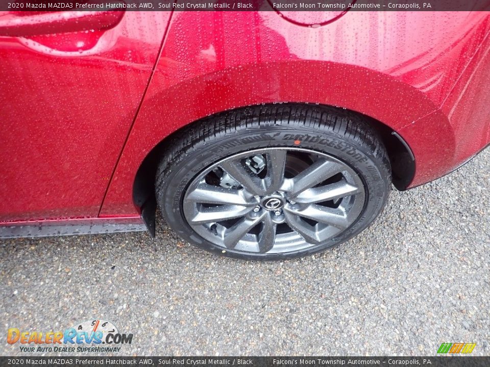 2020 Mazda MAZDA3 Preferred Hatchback AWD Soul Red Crystal Metallic / Black Photo #7
