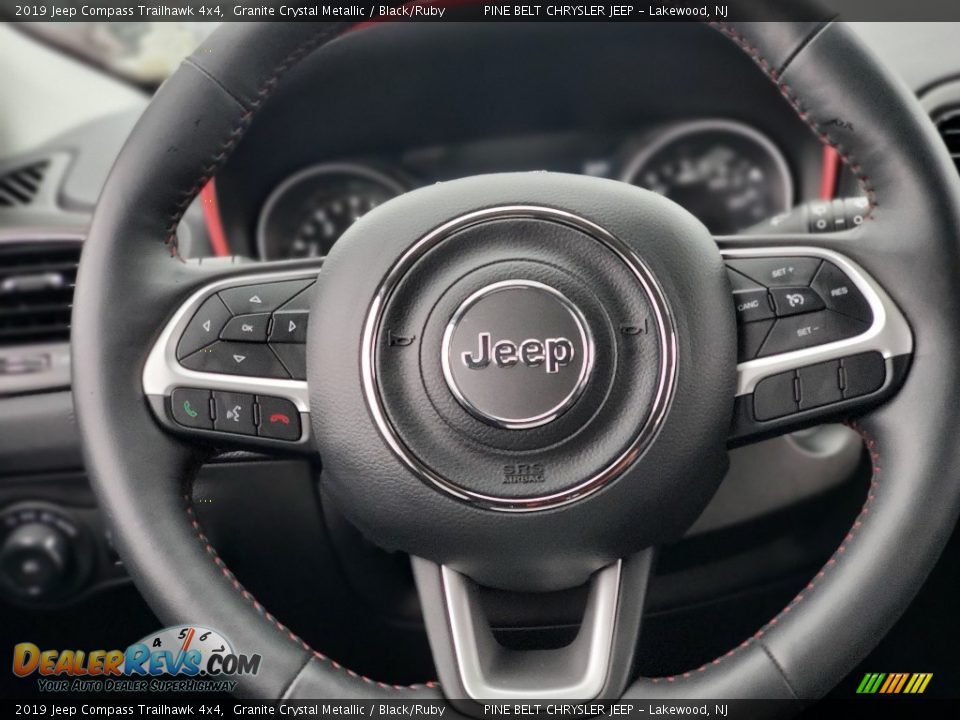 2019 Jeep Compass Trailhawk 4x4 Granite Crystal Metallic / Black/Ruby Photo #4