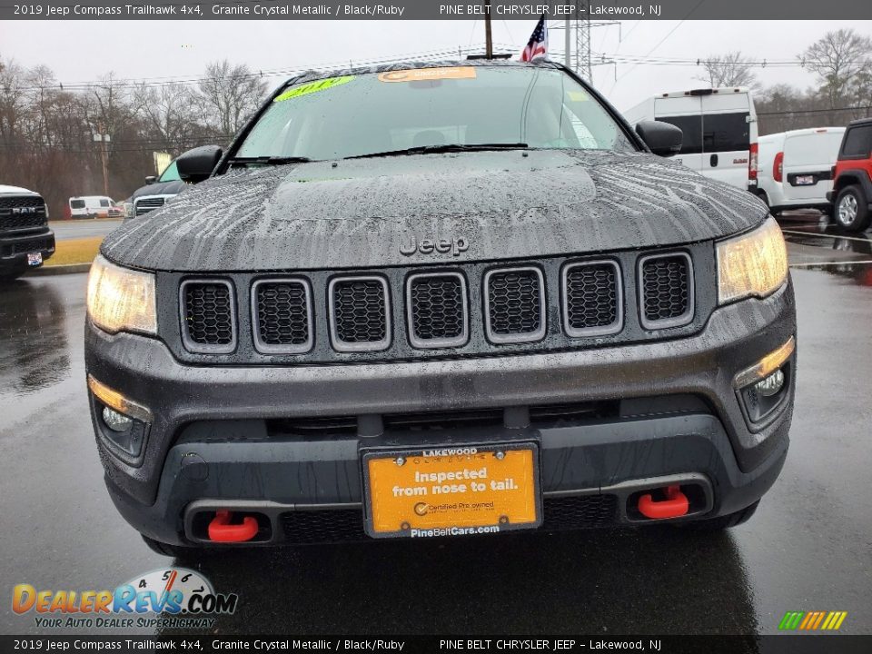 2019 Jeep Compass Trailhawk 4x4 Granite Crystal Metallic / Black/Ruby Photo #7