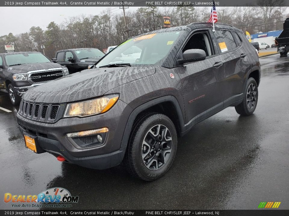 2019 Jeep Compass Trailhawk 4x4 Granite Crystal Metallic / Black/Ruby Photo #8