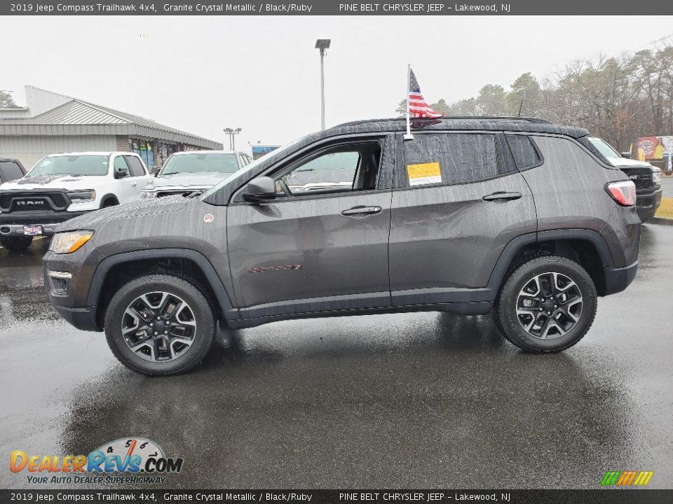 2019 Jeep Compass Trailhawk 4x4 Granite Crystal Metallic / Black/Ruby Photo #9