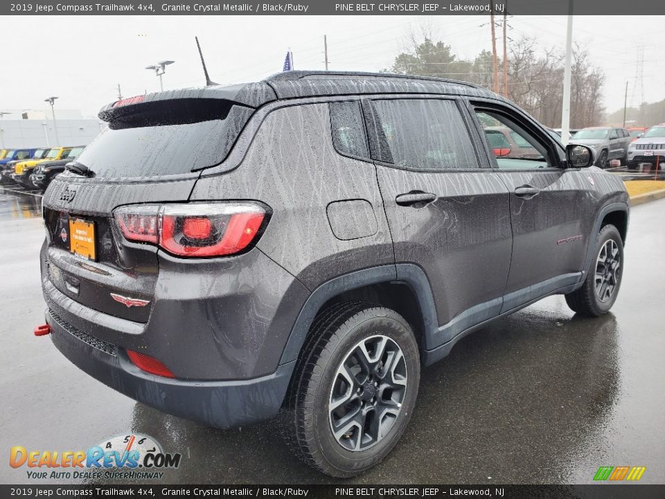 2019 Jeep Compass Trailhawk 4x4 Granite Crystal Metallic / Black/Ruby Photo #12