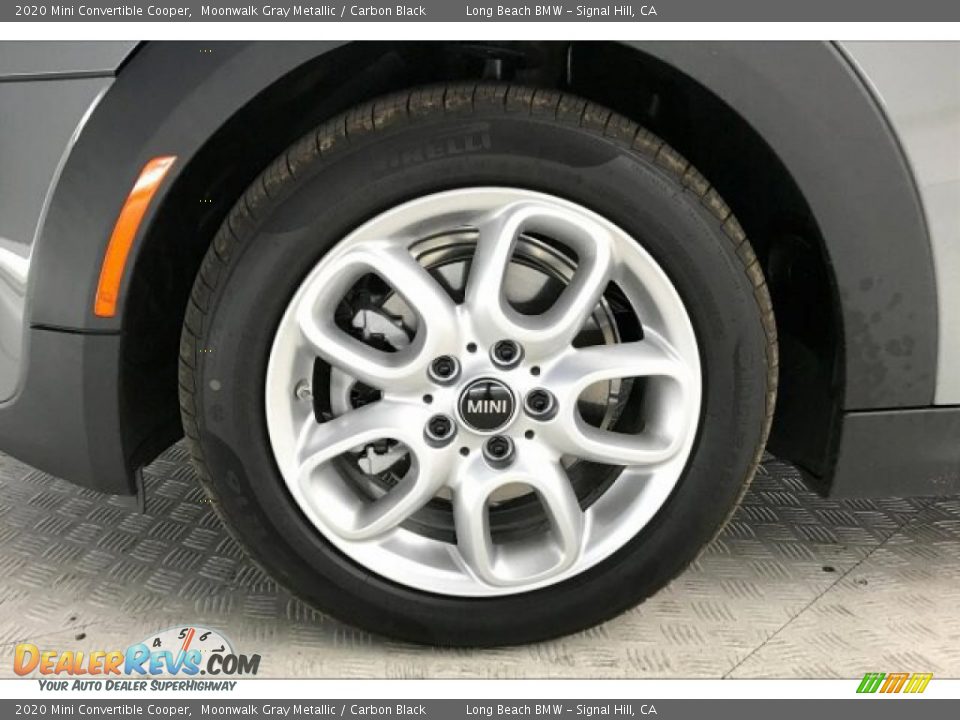 2020 Mini Convertible Cooper Moonwalk Gray Metallic / Carbon Black Photo #9