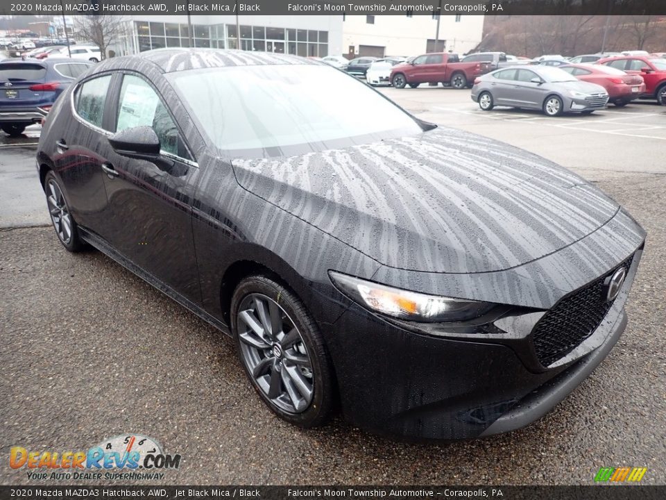 2020 Mazda MAZDA3 Hatchback AWD Jet Black Mica / Black Photo #3