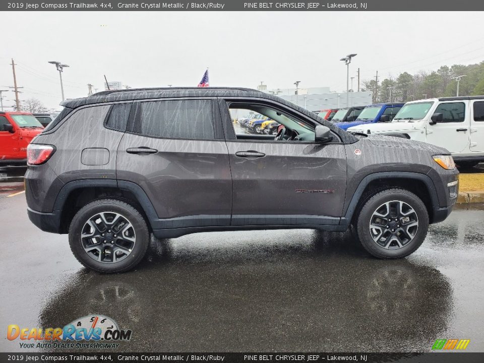 2019 Jeep Compass Trailhawk 4x4 Granite Crystal Metallic / Black/Ruby Photo #13