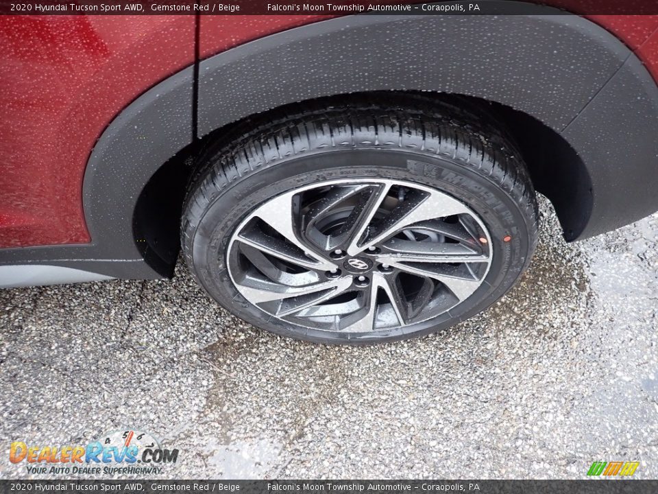 2020 Hyundai Tucson Sport AWD Gemstone Red / Beige Photo #7
