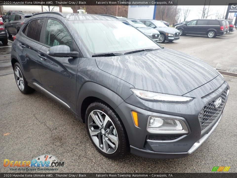 2020 Hyundai Kona Ultimate AWD Thunder Gray / Black Photo #3