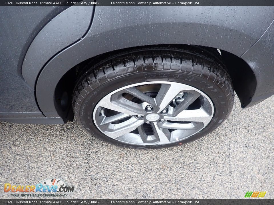 2020 Hyundai Kona Ultimate AWD Thunder Gray / Black Photo #7