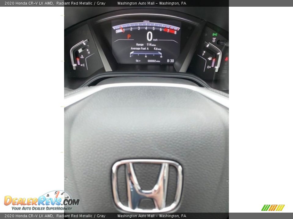 2020 Honda CR-V LX AWD Radiant Red Metallic / Gray Photo #25