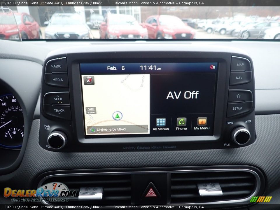 2020 Hyundai Kona Ultimate AWD Thunder Gray / Black Photo #14