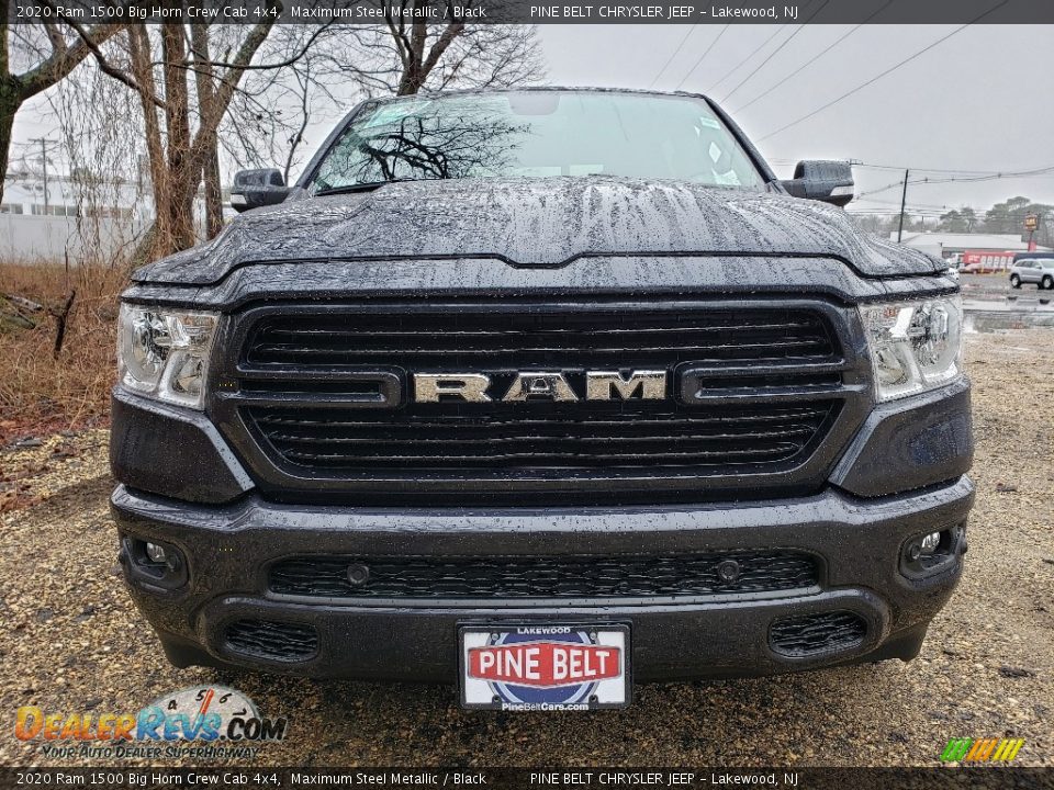 2020 Ram 1500 Big Horn Crew Cab 4x4 Maximum Steel Metallic / Black Photo #2