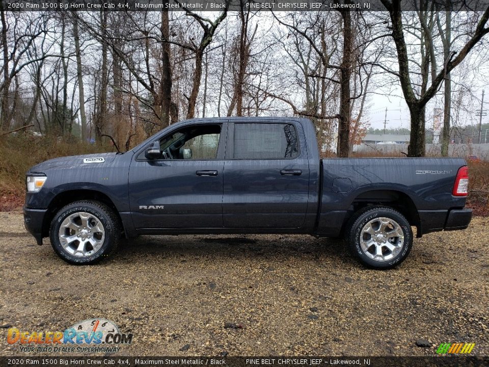 2020 Ram 1500 Big Horn Crew Cab 4x4 Maximum Steel Metallic / Black Photo #3