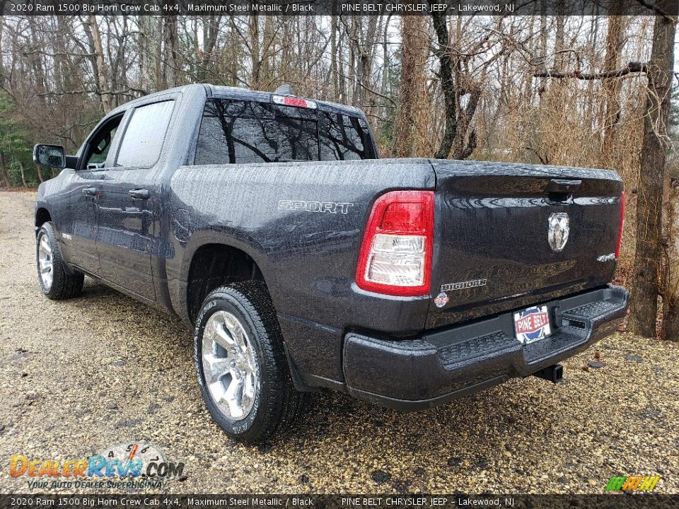 2020 Ram 1500 Big Horn Crew Cab 4x4 Maximum Steel Metallic / Black Photo #4
