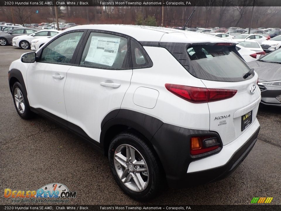 2020 Hyundai Kona SE AWD Chalk White / Black Photo #6