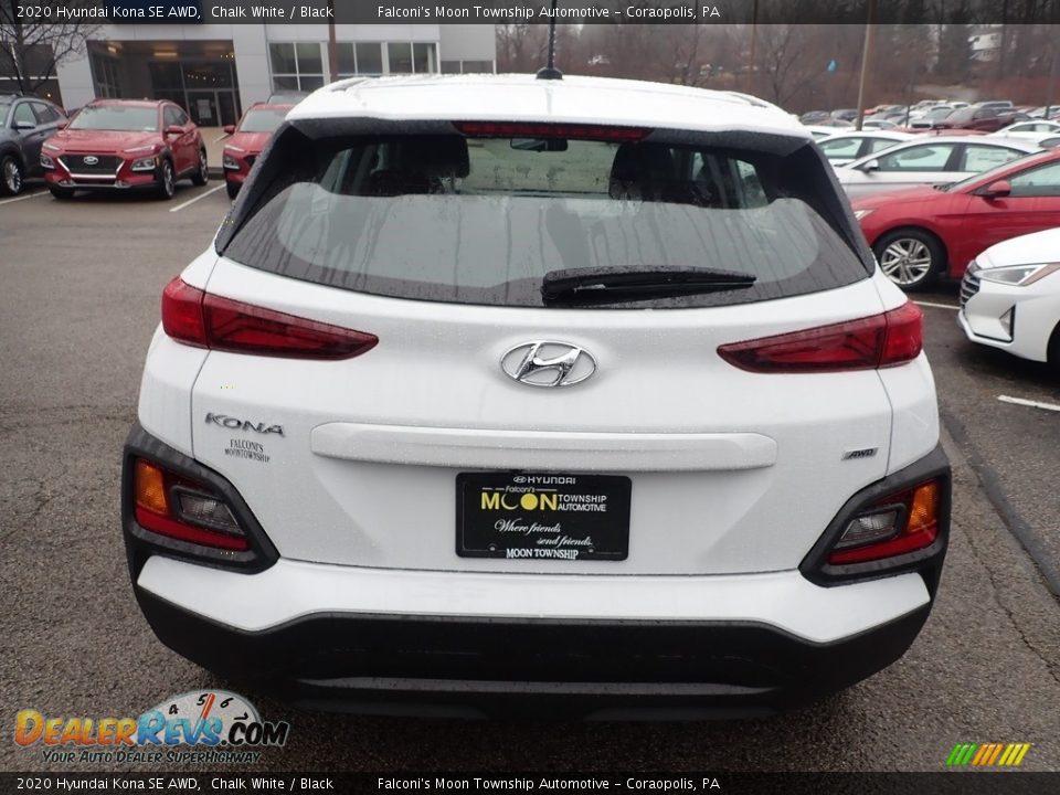 2020 Hyundai Kona SE AWD Chalk White / Black Photo #7