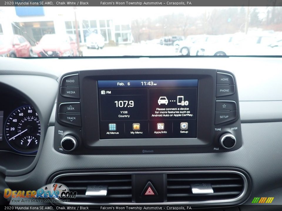 2020 Hyundai Kona SE AWD Chalk White / Black Photo #14