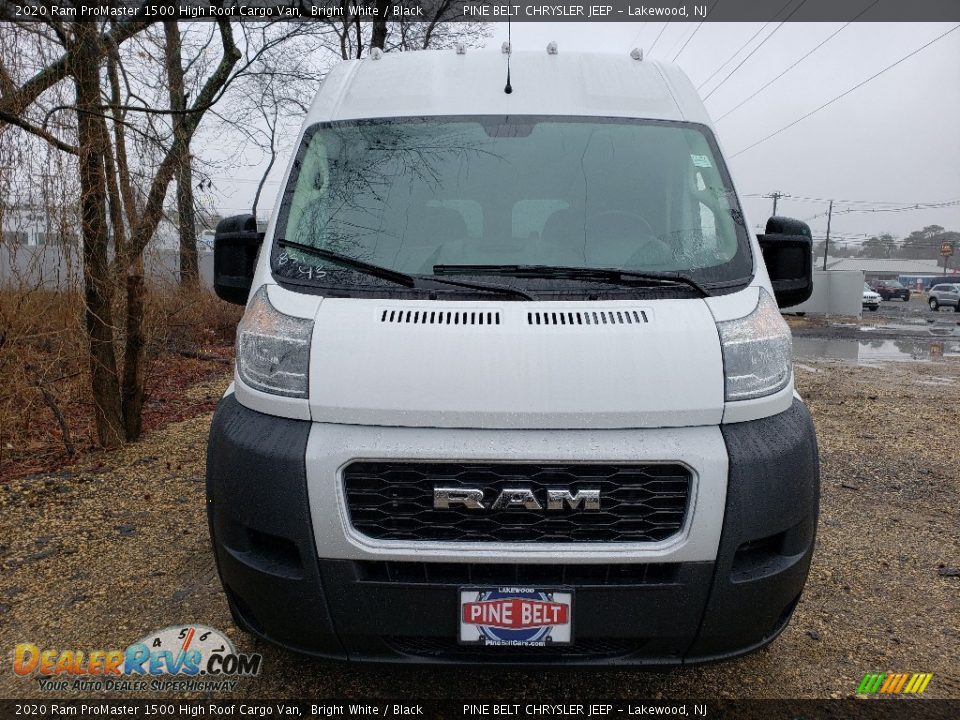 2020 Ram ProMaster 1500 High Roof Cargo Van Bright White / Black Photo #2