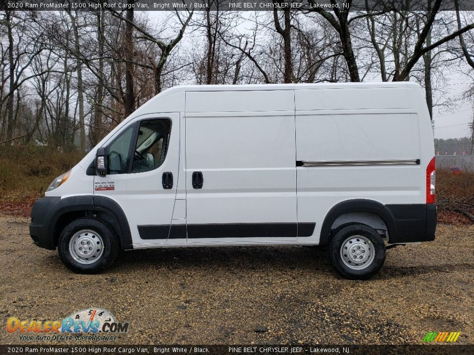 2020 Ram ProMaster 1500 High Roof Cargo Van Bright White / Black Photo #3