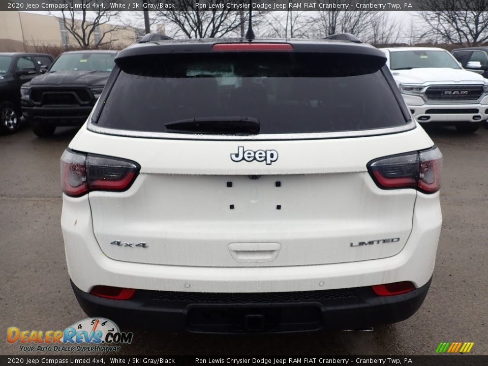 2020 Jeep Compass Limted 4x4 White / Ski Gray/Black Photo #4