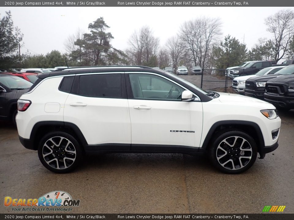 2020 Jeep Compass Limted 4x4 White / Ski Gray/Black Photo #6