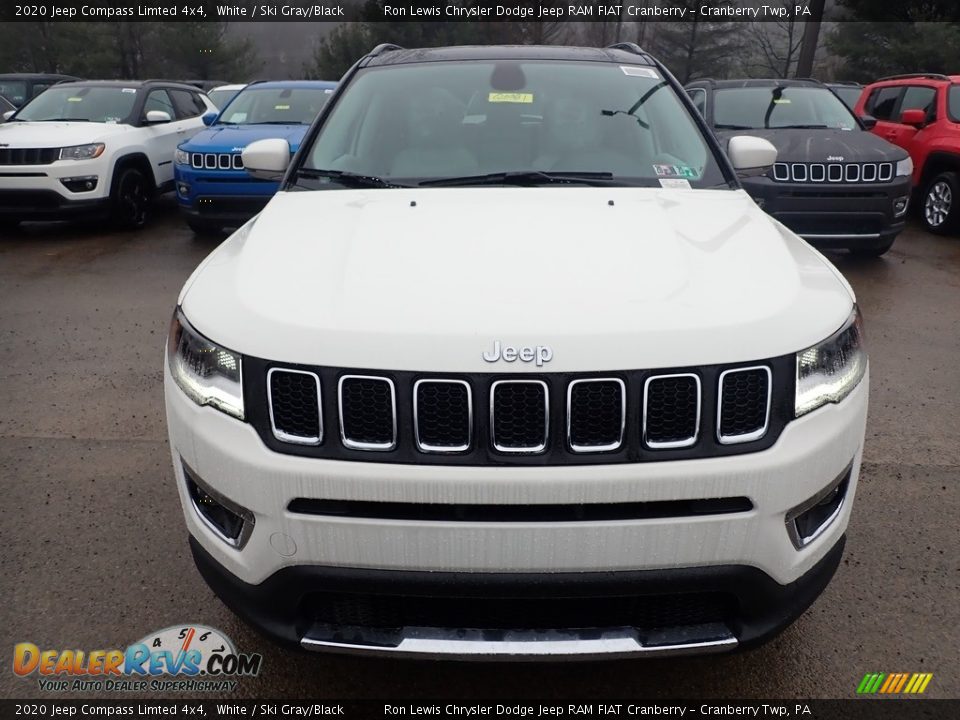 2020 Jeep Compass Limted 4x4 White / Ski Gray/Black Photo #8