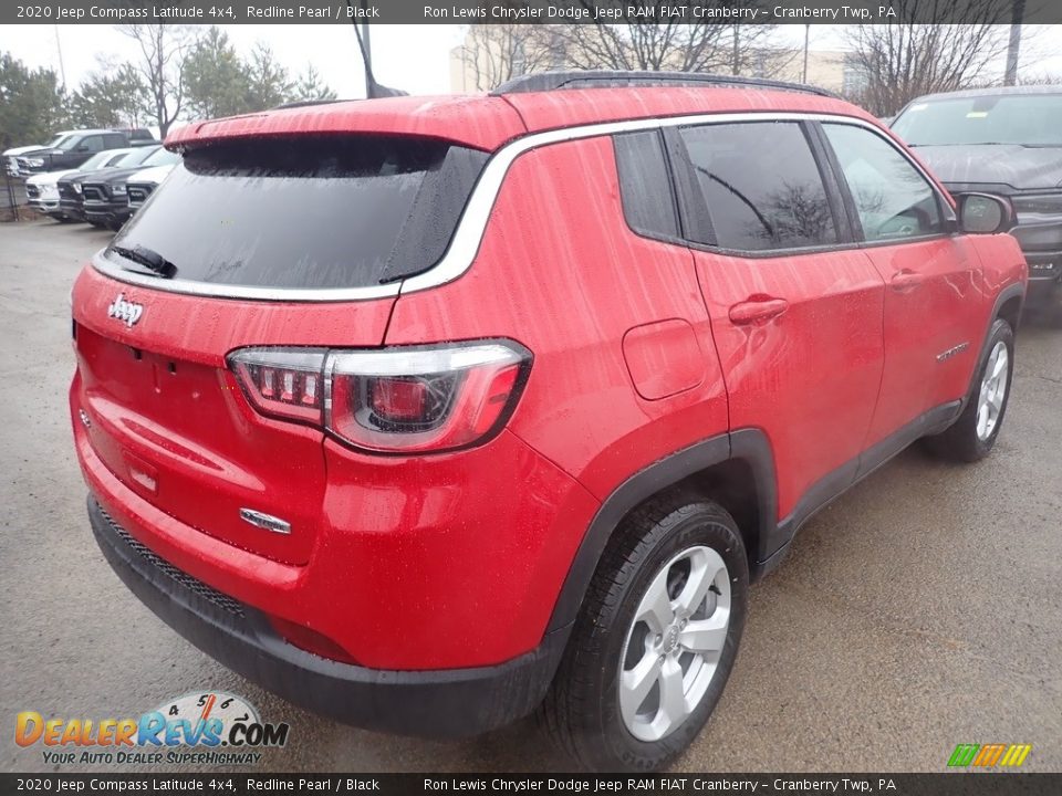 2020 Jeep Compass Latitude 4x4 Redline Pearl / Black Photo #5