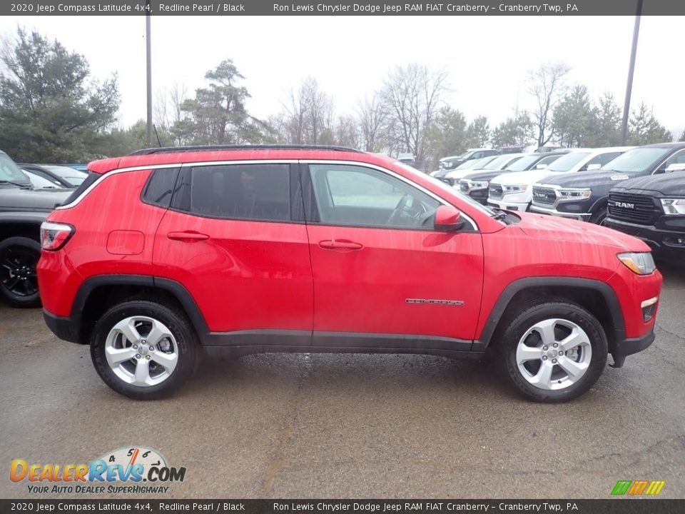 2020 Jeep Compass Latitude 4x4 Redline Pearl / Black Photo #6
