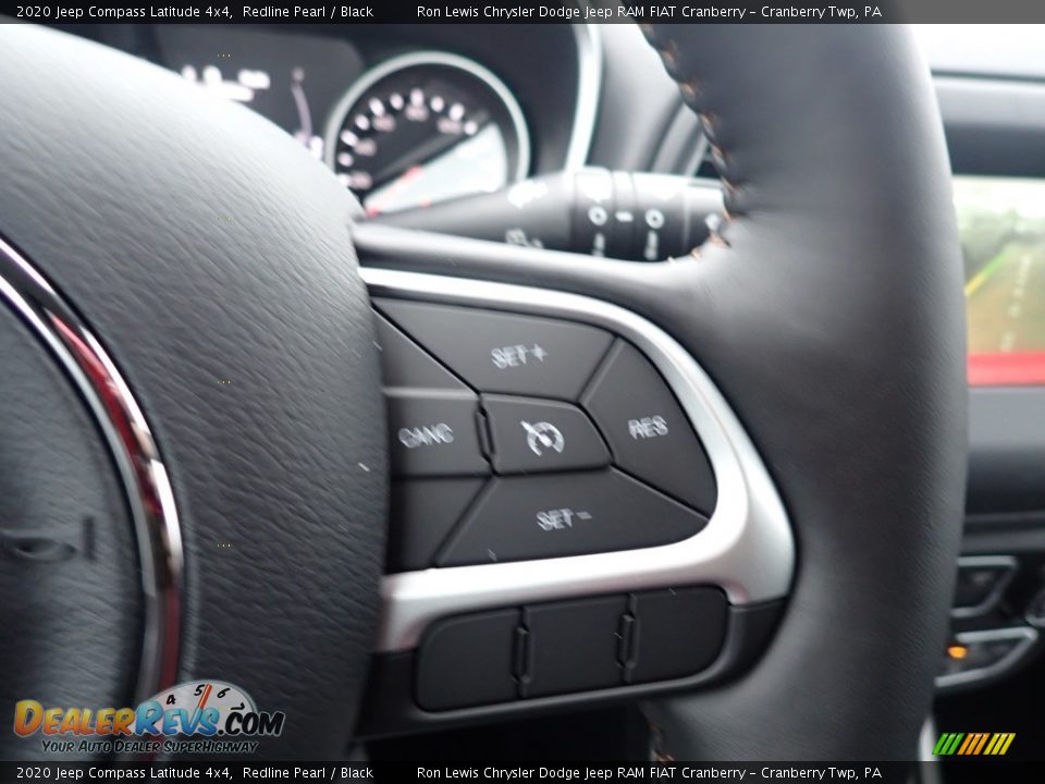 2020 Jeep Compass Latitude 4x4 Redline Pearl / Black Photo #18