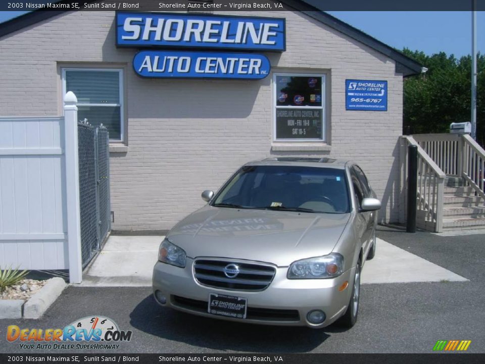 2003 Nissan Maxima SE Sunlit Sand / Blond Photo #1