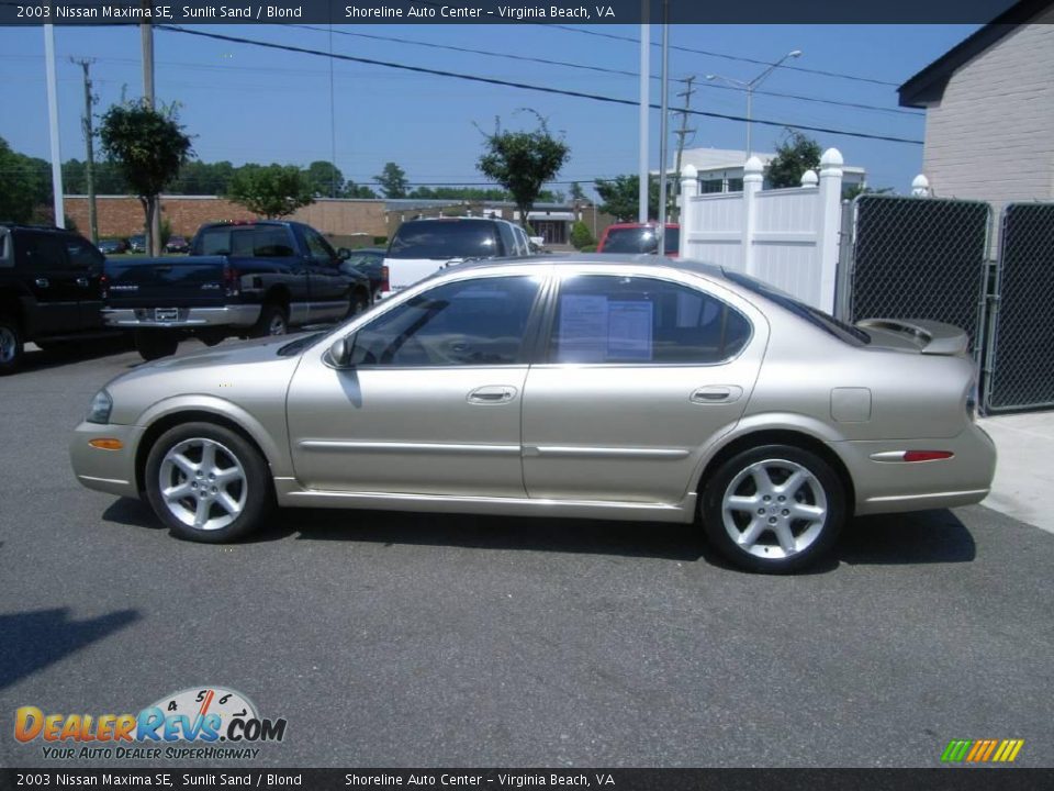 2003 Nissan Maxima SE Sunlit Sand / Blond Photo #2
