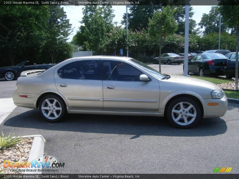 2003 Nissan Maxima SE Sunlit Sand / Blond Photo #6