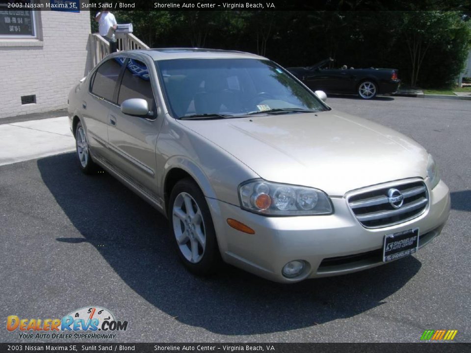 2003 Nissan Maxima SE Sunlit Sand / Blond Photo #7
