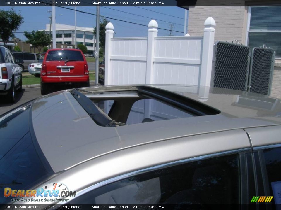 2003 Nissan Maxima SE Sunlit Sand / Blond Photo #11