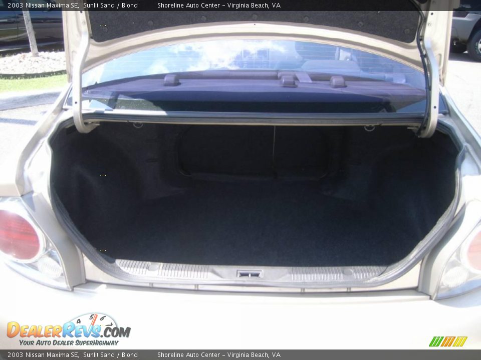 2003 Nissan Maxima SE Sunlit Sand / Blond Photo #12