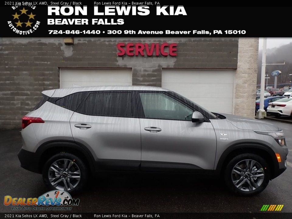 2021 Kia Seltos LX AWD Steel Gray / Black Photo #1